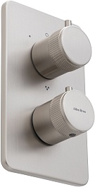 Allen Brau Смеситель для ванны Priority 5.31314-BN (с внутренней частью, 3 выхода) никель браш – фотография-2